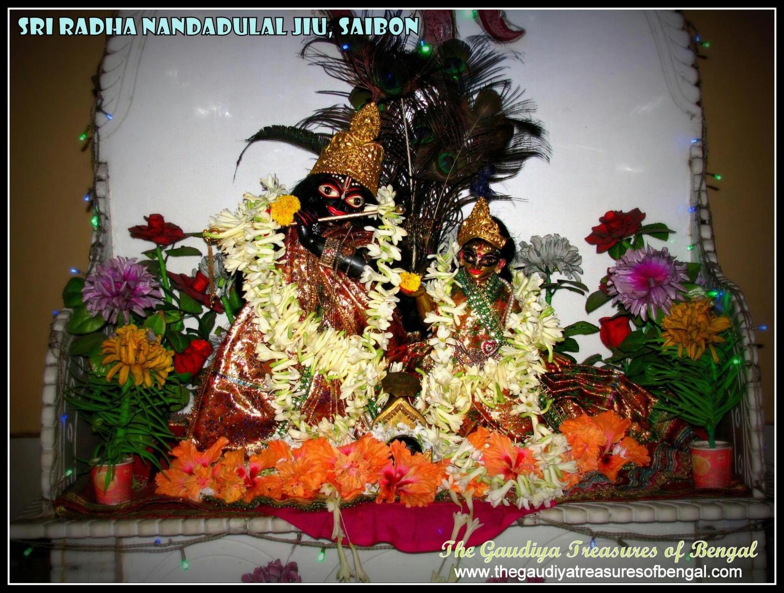 Prasad Vandara Bhog arrangement Saibon Nanda Dulal Temple in Rahara